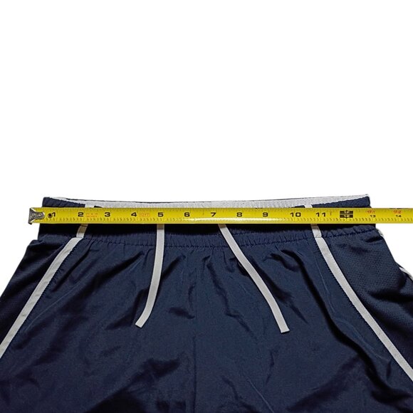 Nike Women M Dri-FIT Performance Running Shorts Blue & White M Side Mesh Comfort - Picture 7 of 13